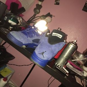Jordan 5s Blue Suede